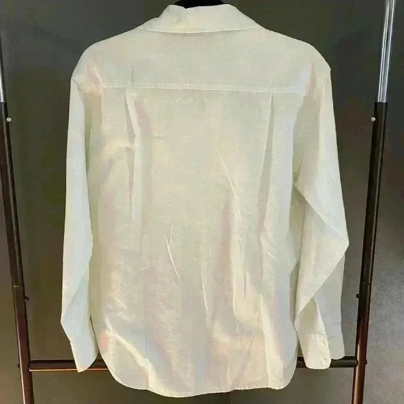 Ann Taylor Women's Button Down Long Sleeve Blouse Top Size XS Mint Green - Picture 4 of 5